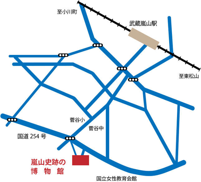 駅からの地図