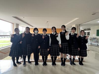 大妻嵐山高等学校の生徒さん